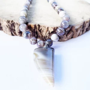 Collier Agate du Botswana