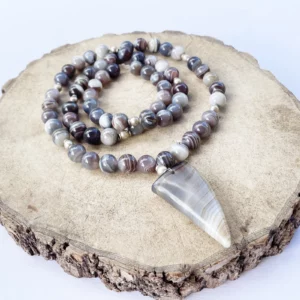 Collier Agate du Botswana