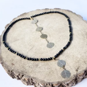 Collier Agate Noire