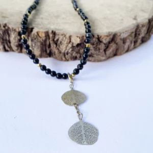 Collier Agate Noire