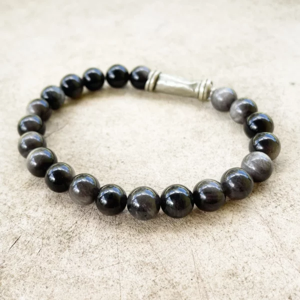 Bracelet Obsidienne Inde – Image 2
