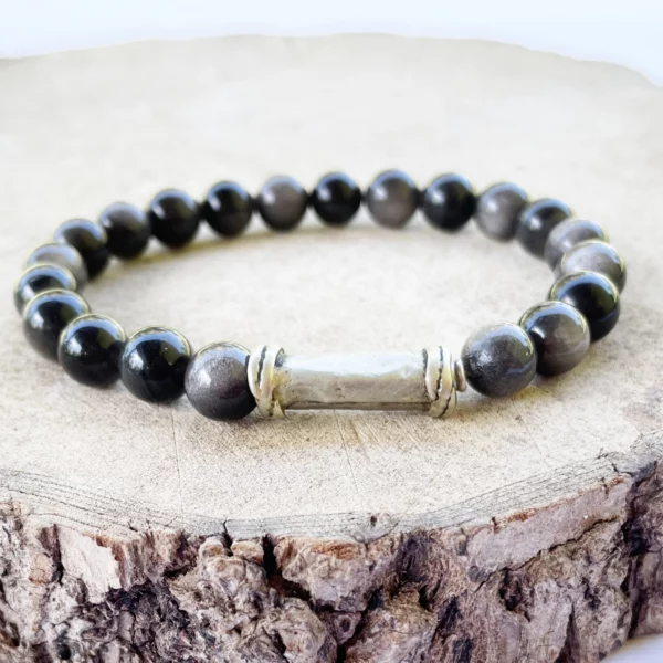 Bracelet Obsidienne Inde