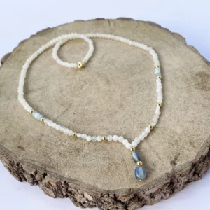 Collier Jade Blanc Cyanite