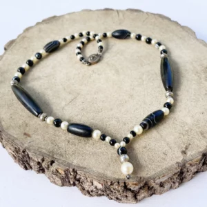 Collier Agate et Perles