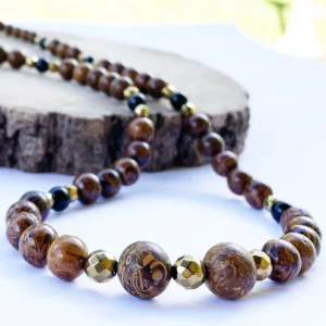 Collier Jaspe Peau de Serpent