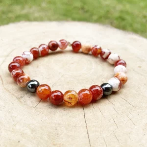 Bracelet Agate de Feu