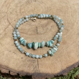 Bracelet double en Amazonite