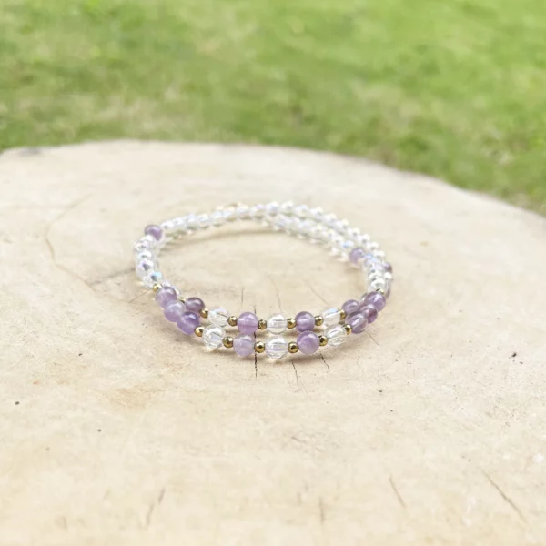 Bracelet double Angel Aura Amethyste