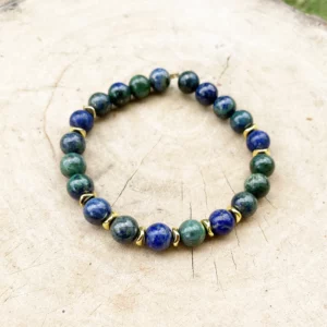 Bracelet Azurite et Lapis Lazuli
