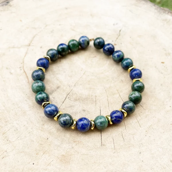 Bracelet Azurite et Lapis Lazuli – Image 2