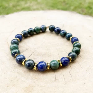 Bracelet Azurite et Lapis Lazuli