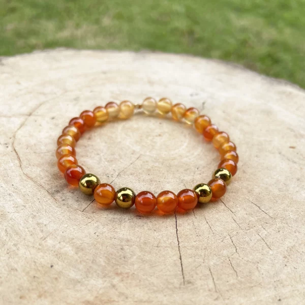 Bracelet Cornaline Hématite