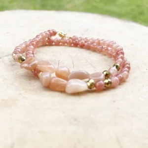 Bracelet Double Pierre de Soleil