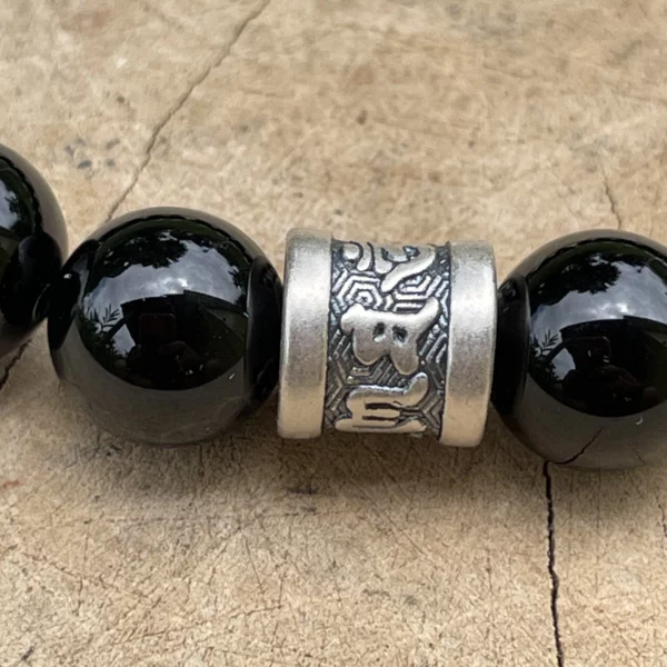 Bracelet obsidienne mantra Tibet – Image 4