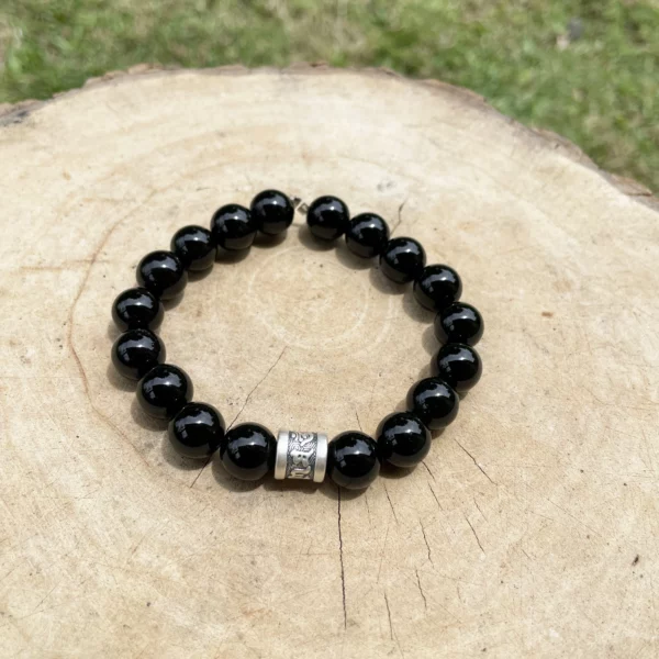 Bracelet obsidienne mantra Tibet – Image 2