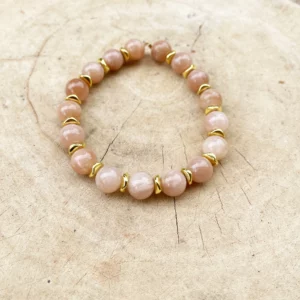 Bracelet Pierre de Soleil Hematite Or