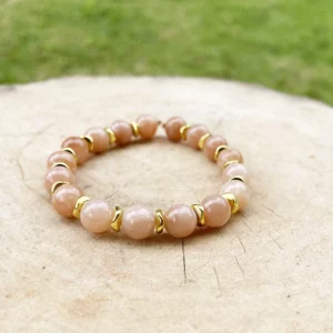 Bracelet Pierre de Soleil Hematite Or