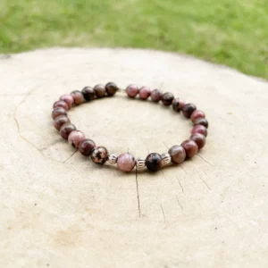 Bracelet en Rhodonite et Argent