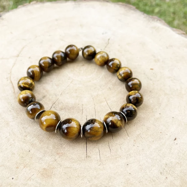 Bracelet Oeil de Tigre Argent – Image 2