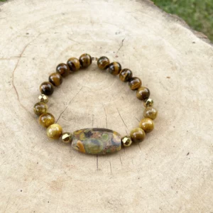Bracelet Oeil de Tigre et Ajooba