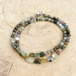 Bracelet Double Tourmaline Verte